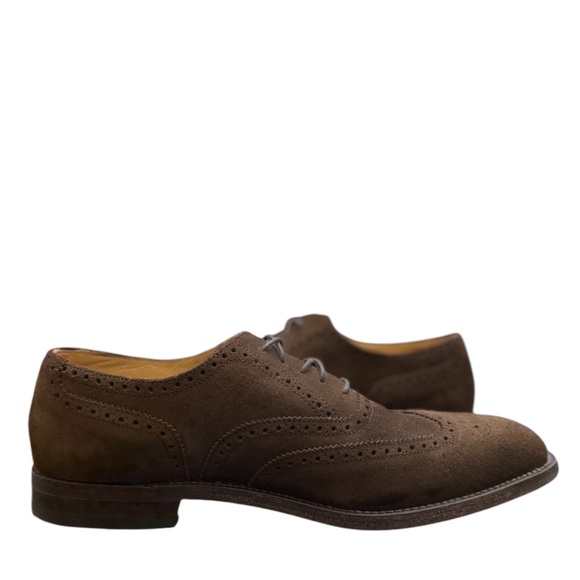CHARLES TYRWHITT SUEDE OXFORD SHOES - Picture 6 of 10